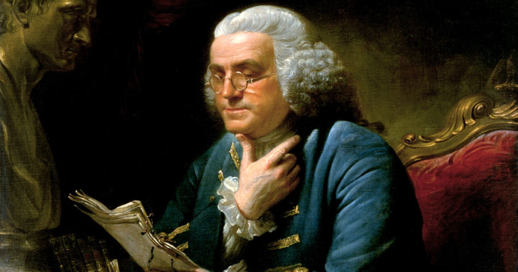 What is one thing Benjamin Franklin is famous for